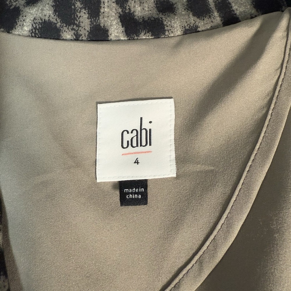 Cabi Women's size 4 Cheetah Print Formal Jacket/Skirt w/Pockets Corpcore Mobwife - Picture 9 of 16